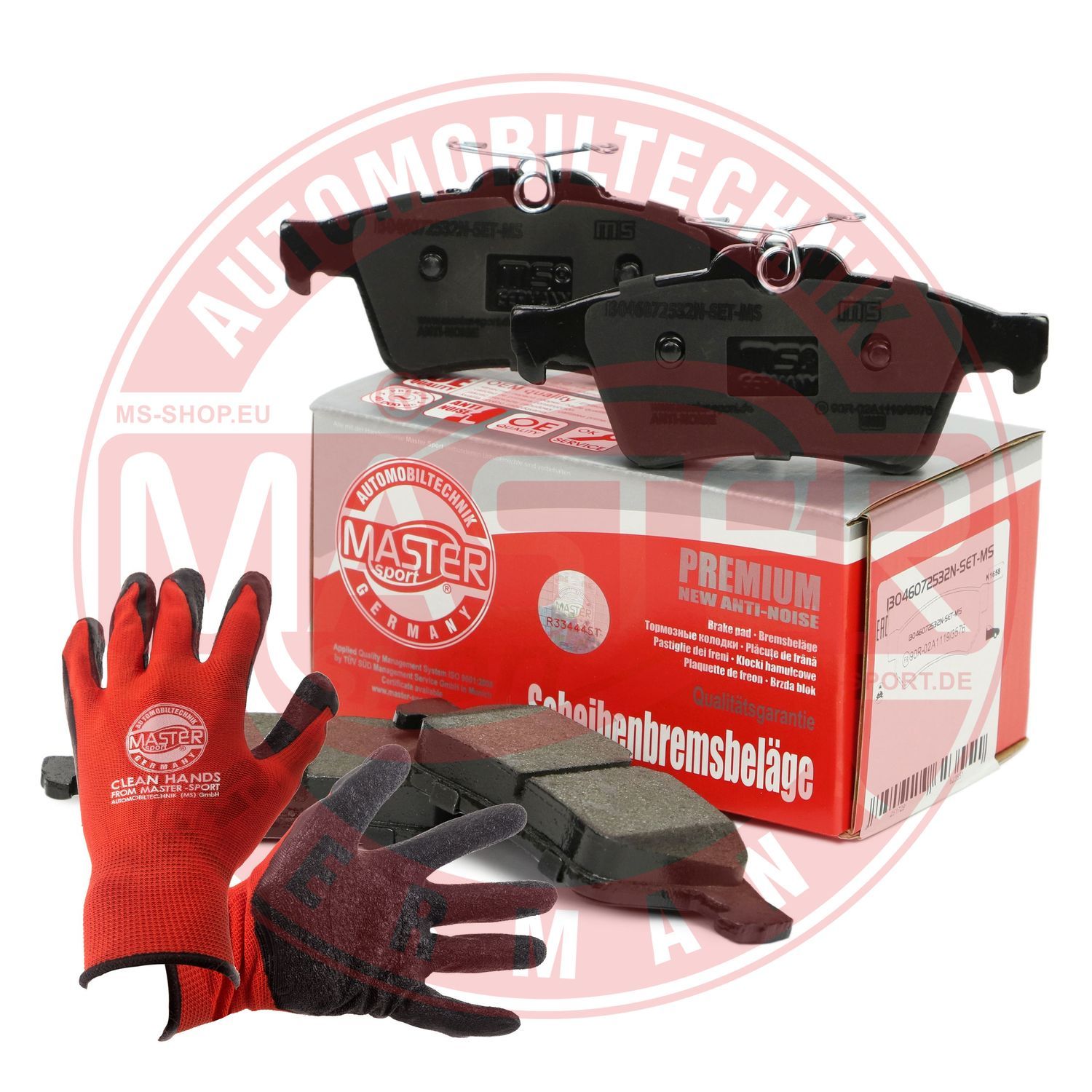 Zestaw klocków hamulcowych, hamulce tarczowe MASTER-SPORT GERMANY 13046072532N-SET-MSP