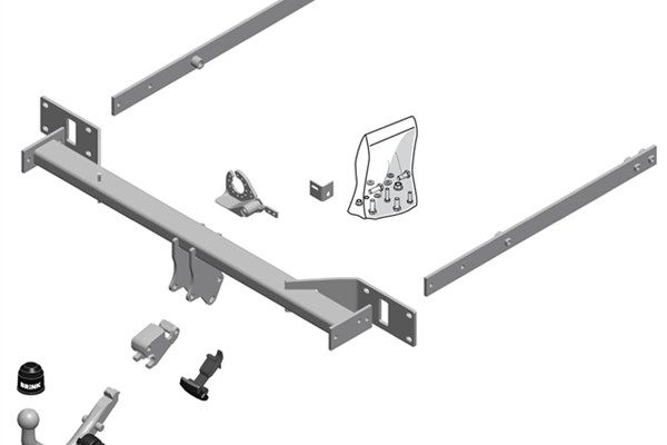 Zestaw zaczepu przyczepy BRINK 530900