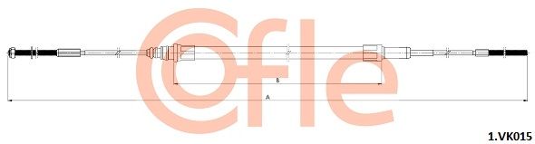 Cięgło, hamulec postojowy COFLE 1.VK015