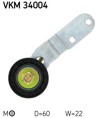 Napínací kladka, žebrovaný klínový řemen SKF VKM 34004