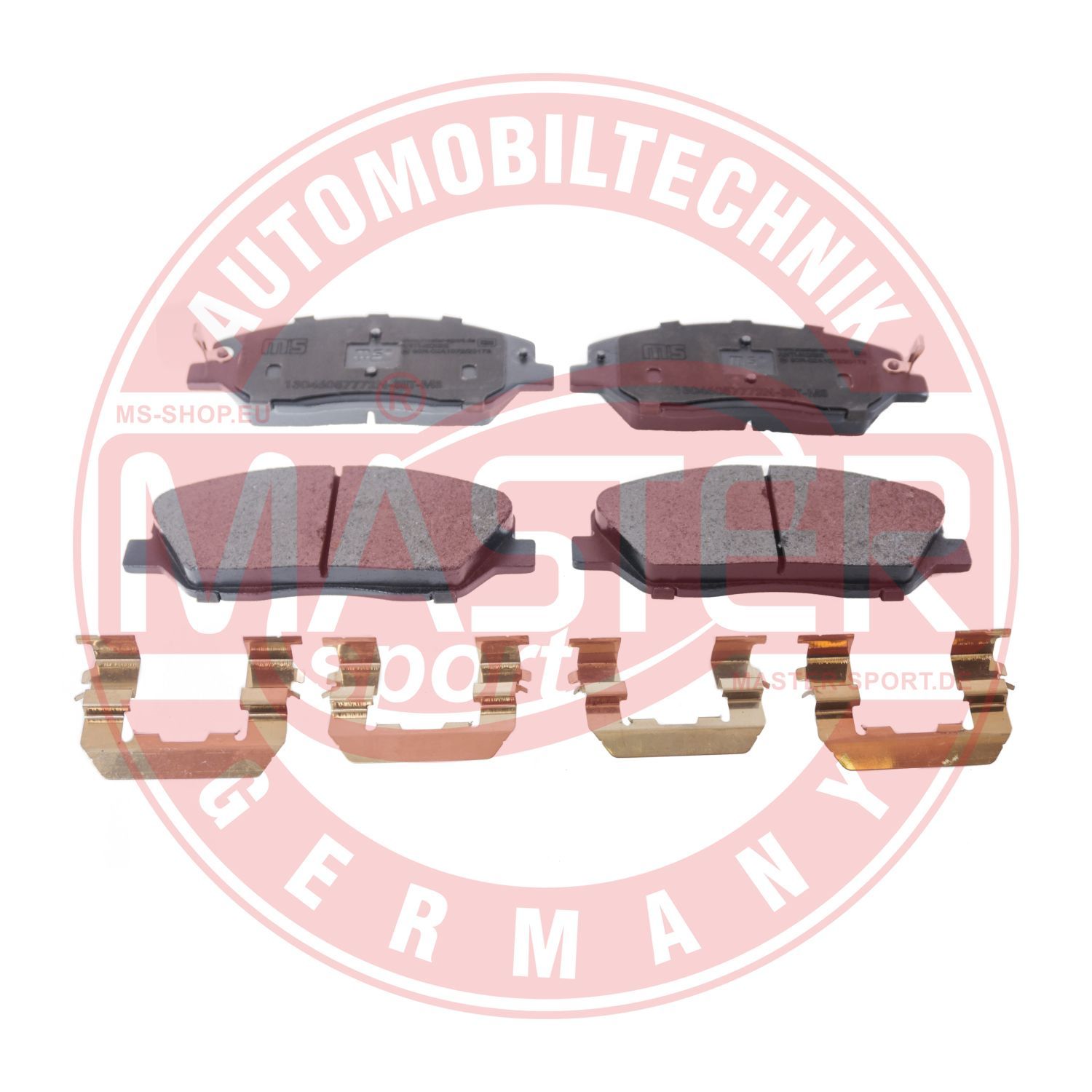 Zestaw klocków hamulcowych, hamulce tarczowe MASTER-SPORT GERMANY 13046057772N-SET-MS