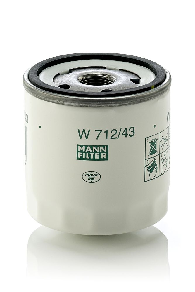 Olejový filter MANN-FILTER W 712/43