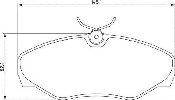 Zestaw klocków hamulcowych, hamulce tarczowe MAGNETI MARELLI 363710201424