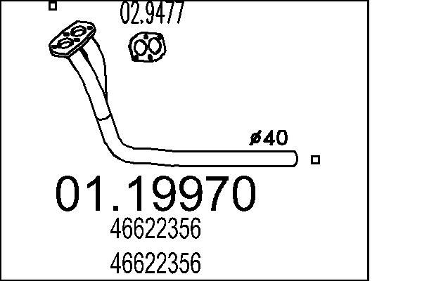 Rura wydechowa MTS 01.19970