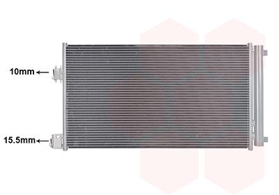 Condensator, climatizare VAN WEZEL 15015702