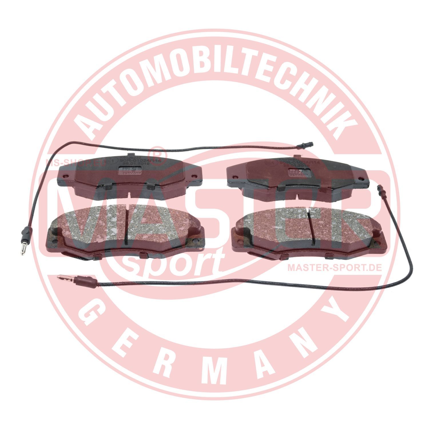Zestaw klocków hamulcowych, hamulce tarczowe MASTER-SPORT GERMANY 13046039332N-SET-MS