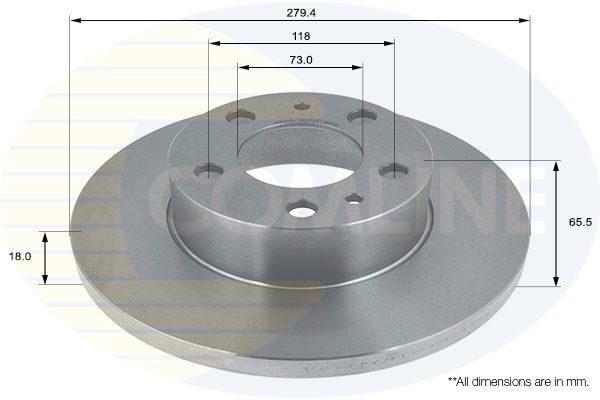 Tarcza hamulcowa COMLINE ADC1534