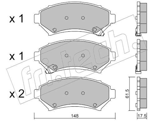 Piduriklotsi komplekt,ketaspidur