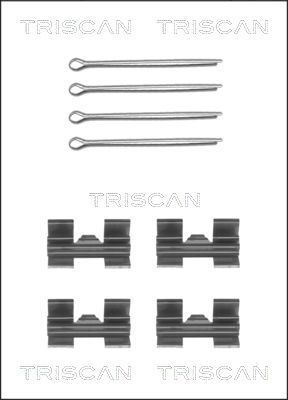 Zestaw akcesoriów, klocki hamulcowe TRISCAN 8105 171001