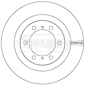 Tarcza hamulcowa BORG & BECK BBD5942S