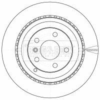 Tarcza hamulcowa BORG & BECK BBD4543