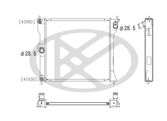 Radiator, racire motor KOYORAD PL032300