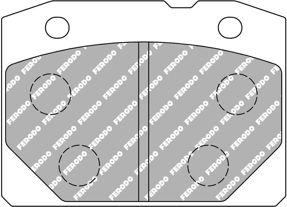 set placute frana,frana disc FERODO FCP96R