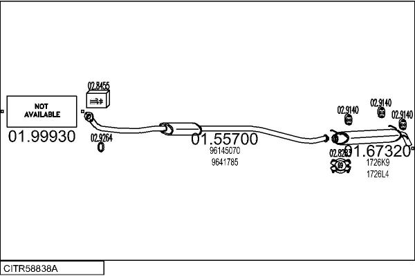 Układ wydechowy MTS CITR58838A002260