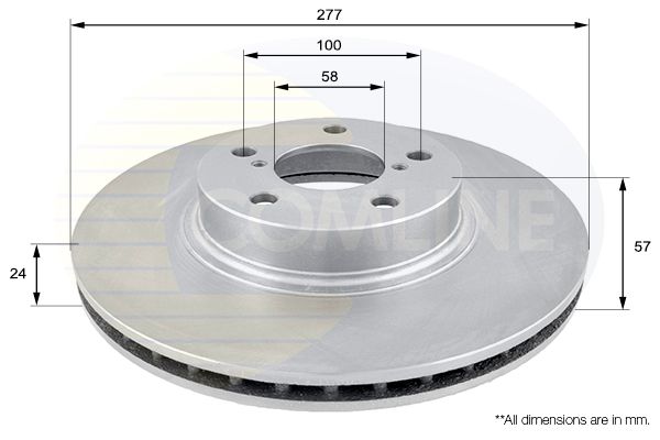 Tarcza hamulcowa COMLINE ADC0811V
