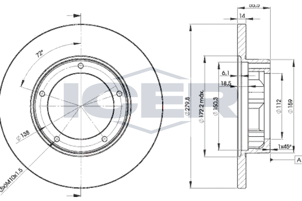 Tarcza hamulcowa ICER 78BD4269-2