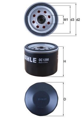 Olejový filtr MAHLE OC 1290