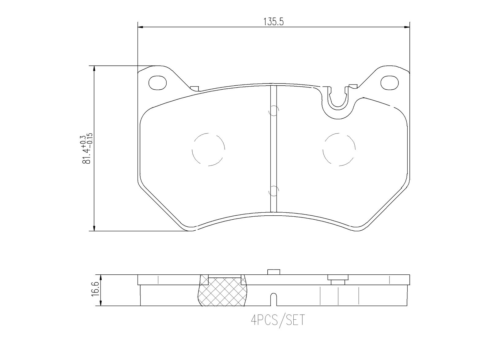 Sada brzdových platničiek kotúčovej brzdy BREMBO P 85 177