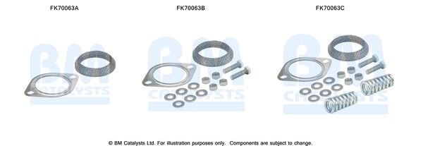 Zestaw montażowy, rura wydechowa BM CATALYSTS FK70063
