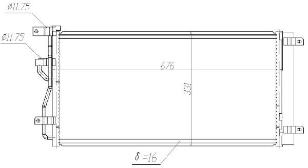 Condensator, climatizare MTR 13054682