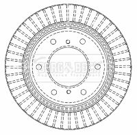 Tarcza hamulcowa BORG & BECK BBD4480