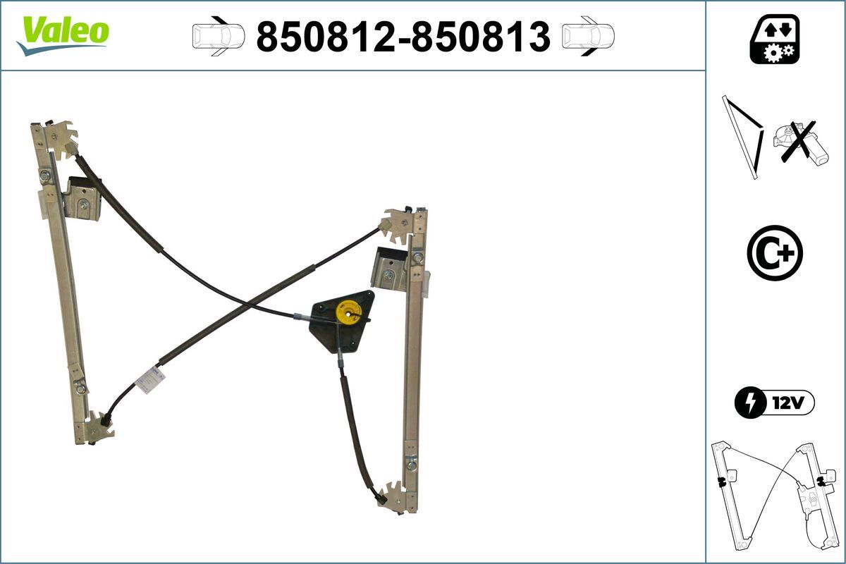 Mecanism actionare geam VALEO 850812
