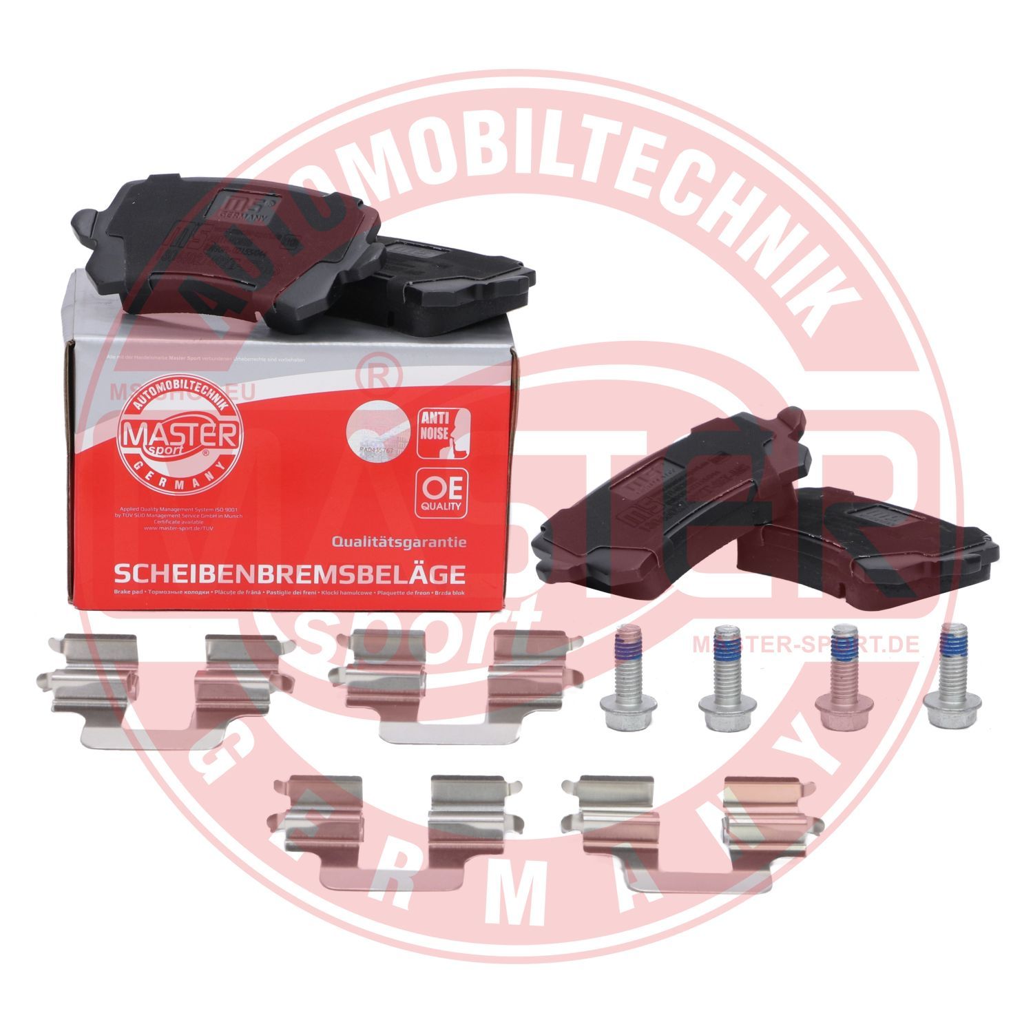 Zestaw klocków hamulcowych, hamulce tarczowe MASTER-SPORT GERMANY 13046027492T-SET-MS