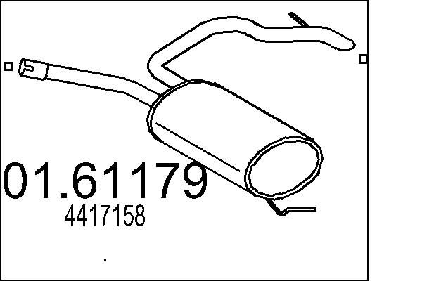 Tłumik końcowy MTS 01.61179