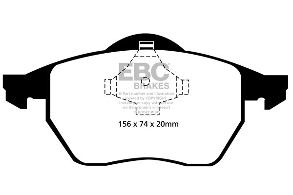 set placute frana,frana disc EBC Brakes DP21324