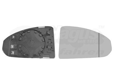 Sklo do zrcátka, vnější zrcátko VAN WEZEL 0387838