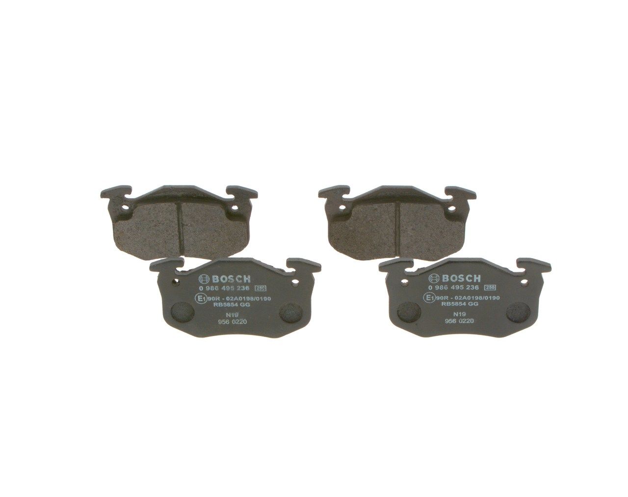 set placute frana,frana disc BOSCH 0 986 495 236