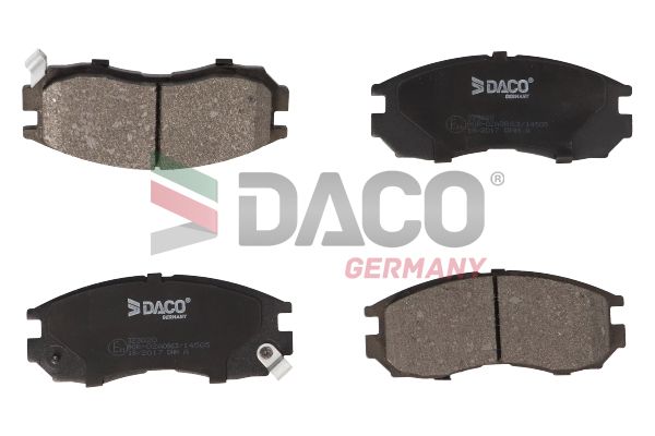 Zestaw klocków hamulcowych, hamulce tarczowe DACO GERMANY 323020