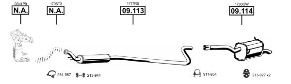 Układ wydechowy ASMET CI090233