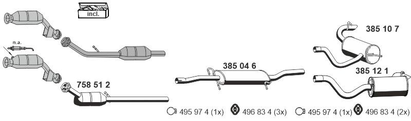 Układ wydechowy ERNST 040566