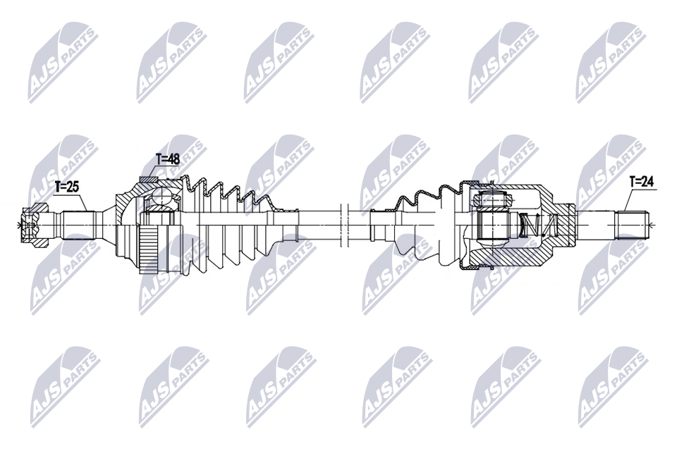 Wał napędowy NTY NPW-CT-165
