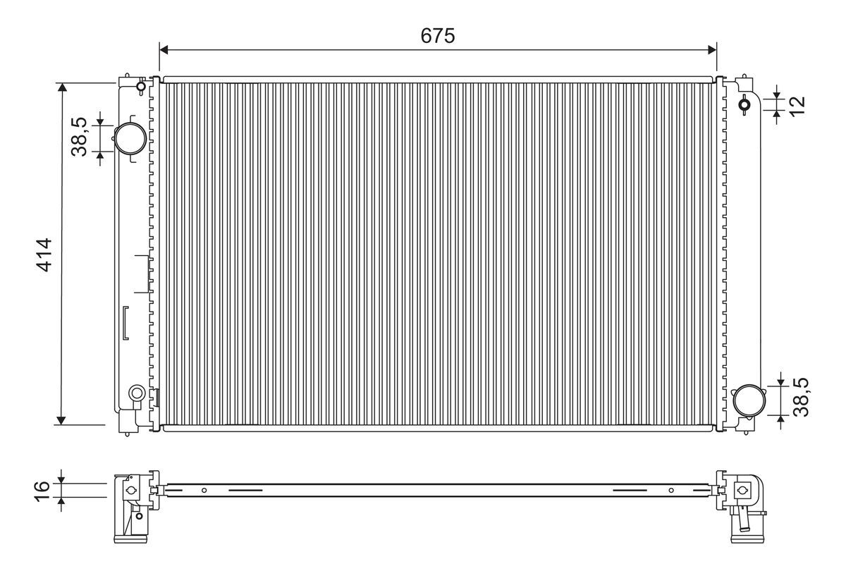 Radiator, racire motor VALEO 701323