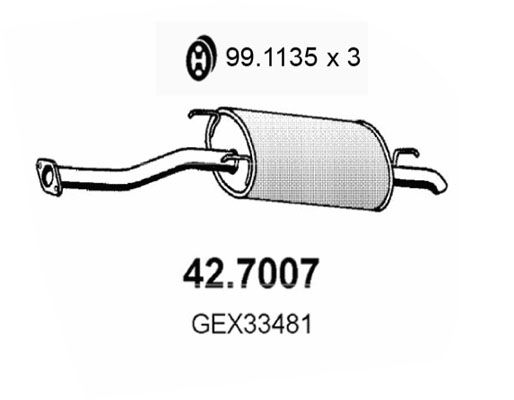 Tłumik końcowy ASSO 42.7007