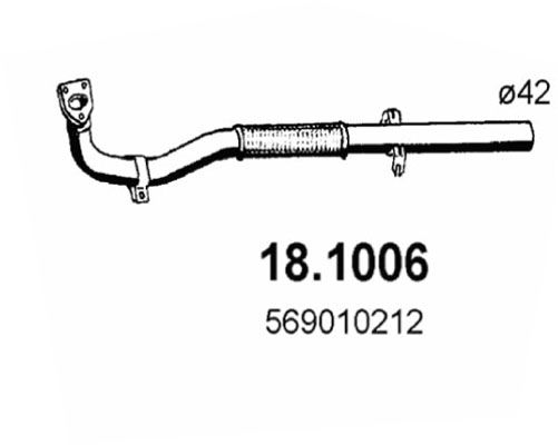 Rura wydechowa ASSO 18.1006