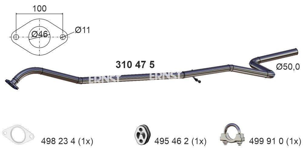 Racord evacuare ERNST 310475