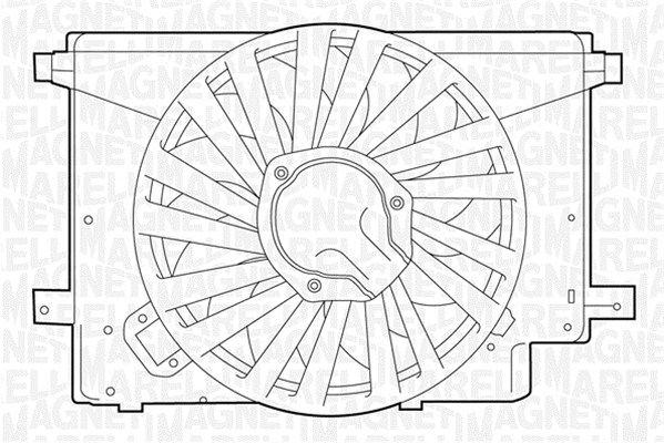 Wentylator, chłodzenie silnika MAGNETI MARELLI 069422242010
