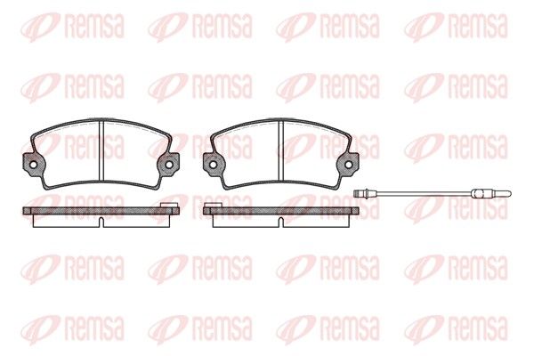 Zestaw klocków hamulcowych, hamulce tarczowe REMSA 0021.96