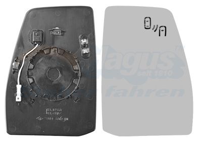 Sticla oglinda, oglinda retrovizoare exterioara VAN WEZEL 1989836