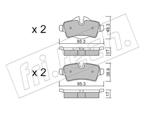 Piduriklotsi komplekt,ketaspidur