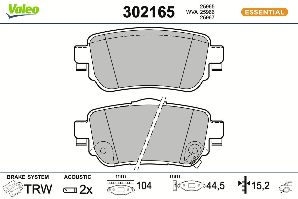Комплект тормозных колодок, дисковый тормоз