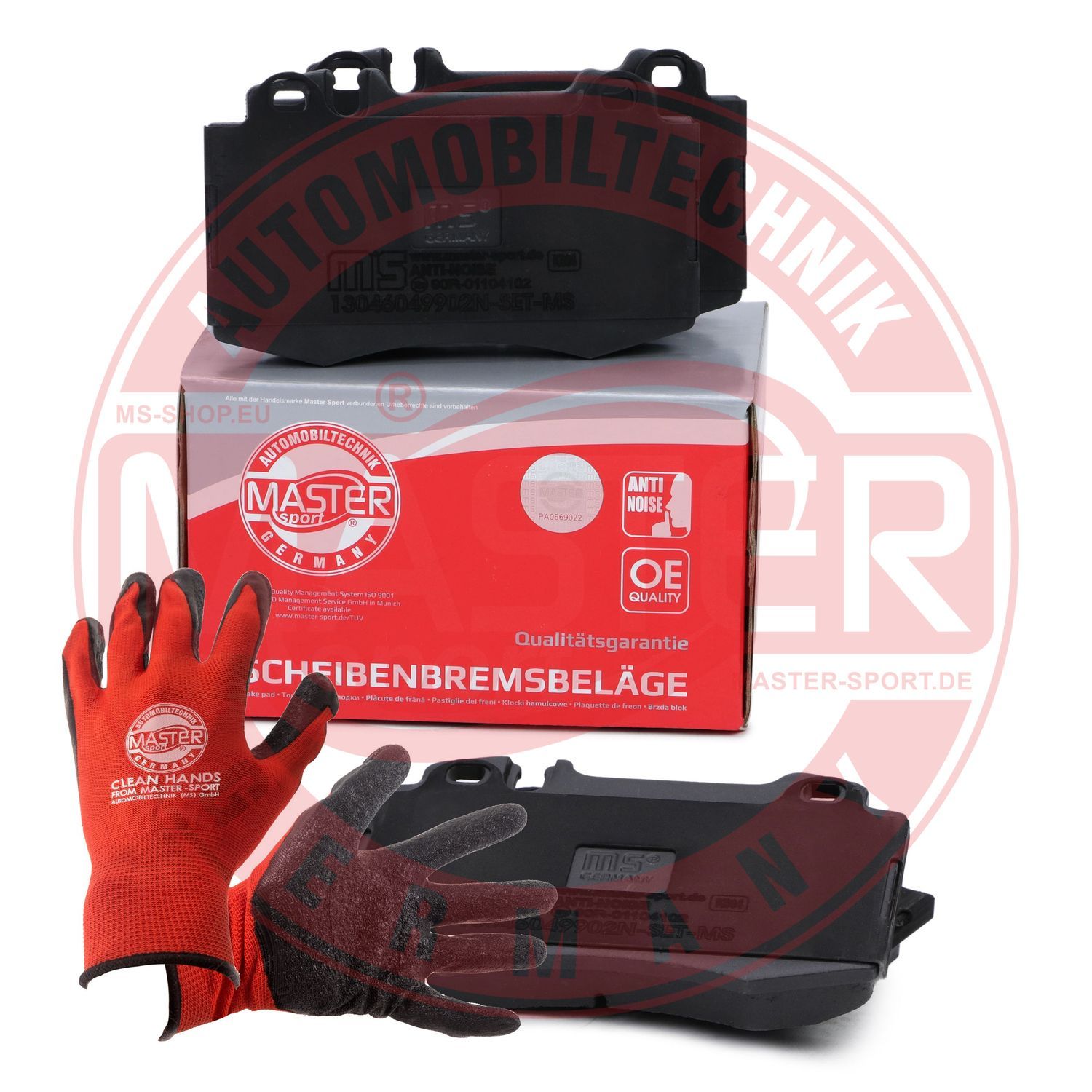 Zestaw klocków hamulcowych, hamulce tarczowe MASTER-SPORT GERMANY 13046049902N-SET-MSP