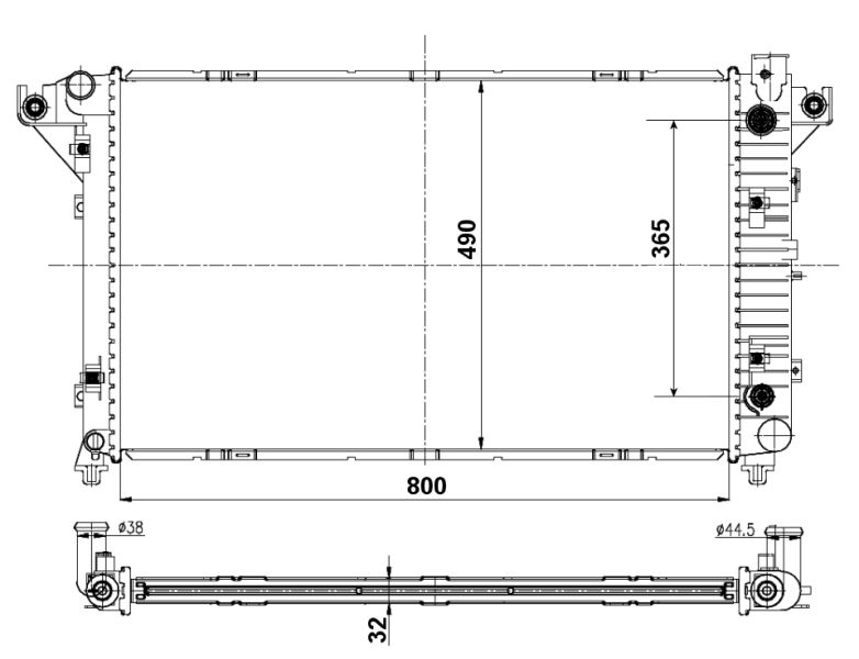 Chłodnica, układ chłodzenia silnika NRF 50248