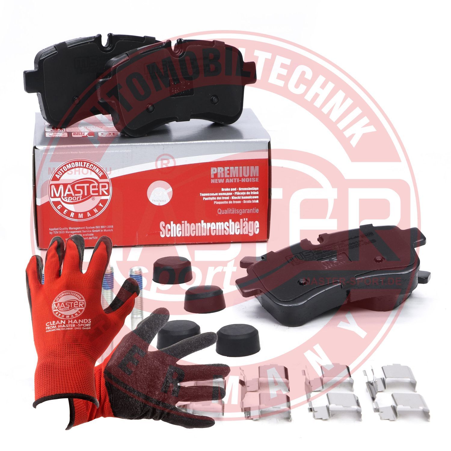 Zestaw klocków hamulcowych, hamulce tarczowe MASTER-SPORT GERMANY 13046048232N-SET-MSP
