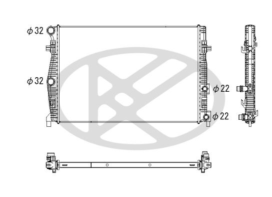Radiator, racire motor KOYORAD PL443893
