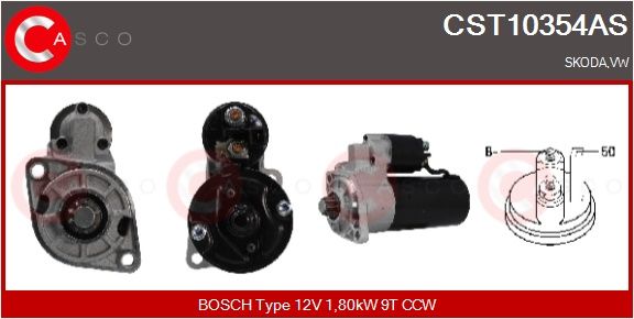 Levně Startér CASCO CST10354AS