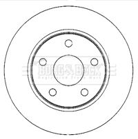 Tarcza hamulcowa BORG & BECK BBD4768